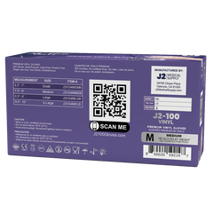 J2-100 Premium Vinyl Gloves - Case of 2000 J2-100 Premium Vinyl Gloves - Case of 2000
